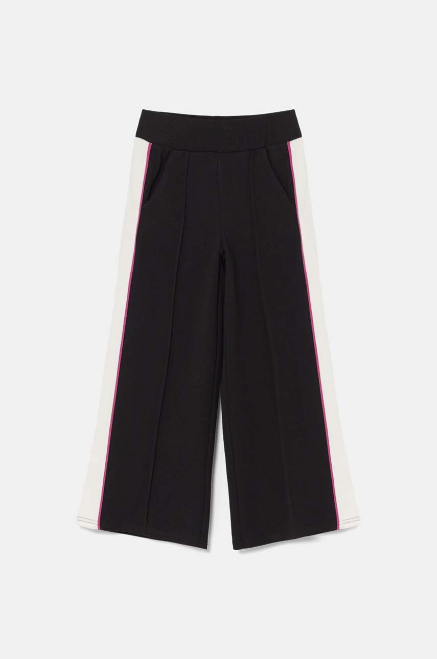 United Colors of Benetton pantaloni de trening pentru copii culoarea negru, modelator, 330SCF05B United Colors of Benetton pantaloni de trening pentru copii culoarea negru, modelator, 330SCF05B