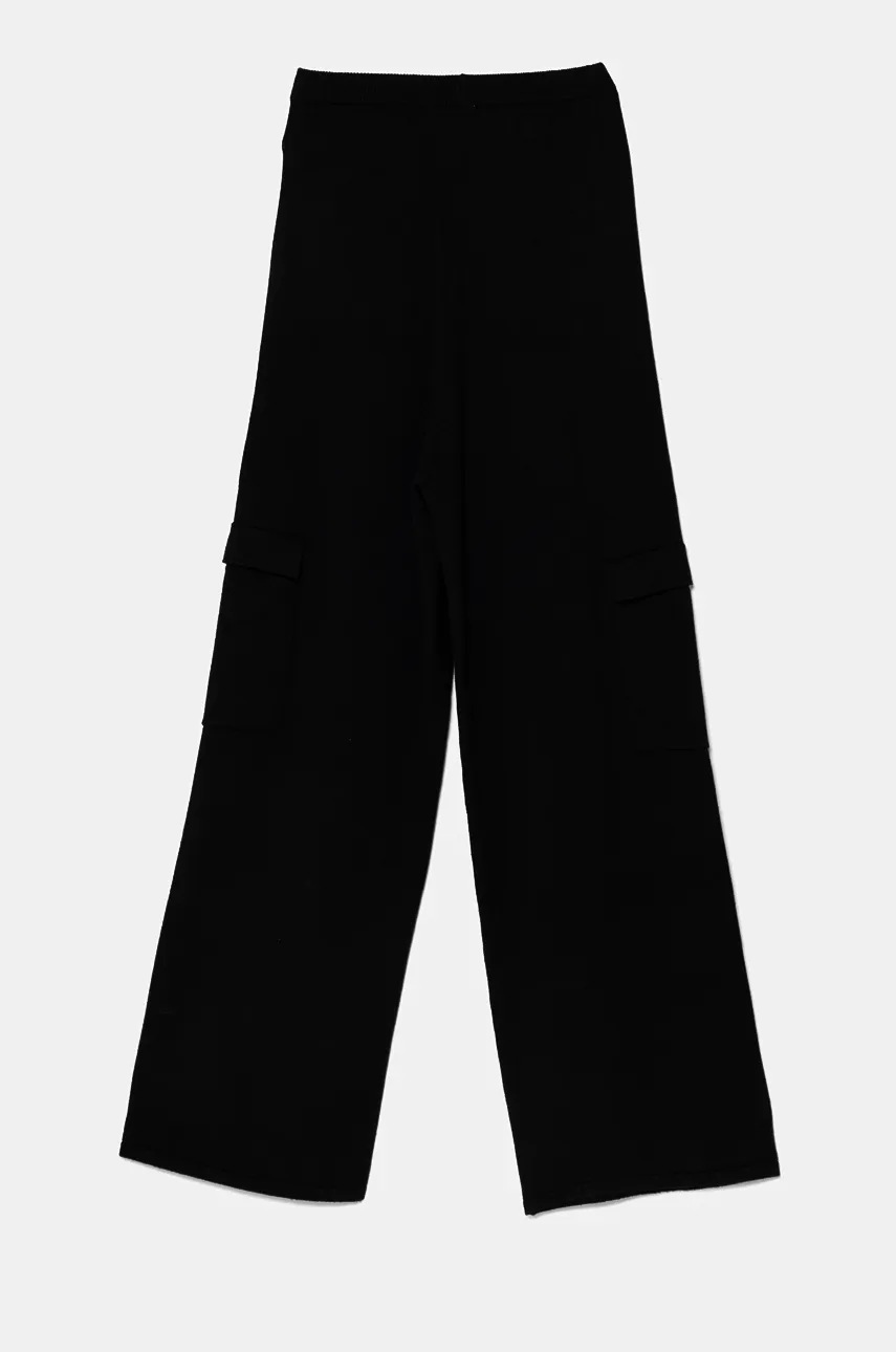 Дитячі спортивні штани Guess колір чорний однотонні J4BB08 Z2V42