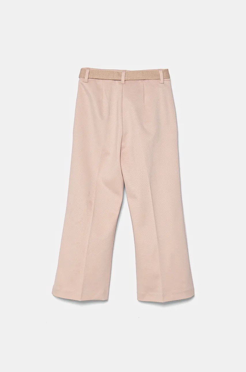 Детские брюки United Colors of Benetton цвет розовый однотонные 461BCF042 Детские брюки United Colors of Benetton цвет розовый однотонные 461BCF042