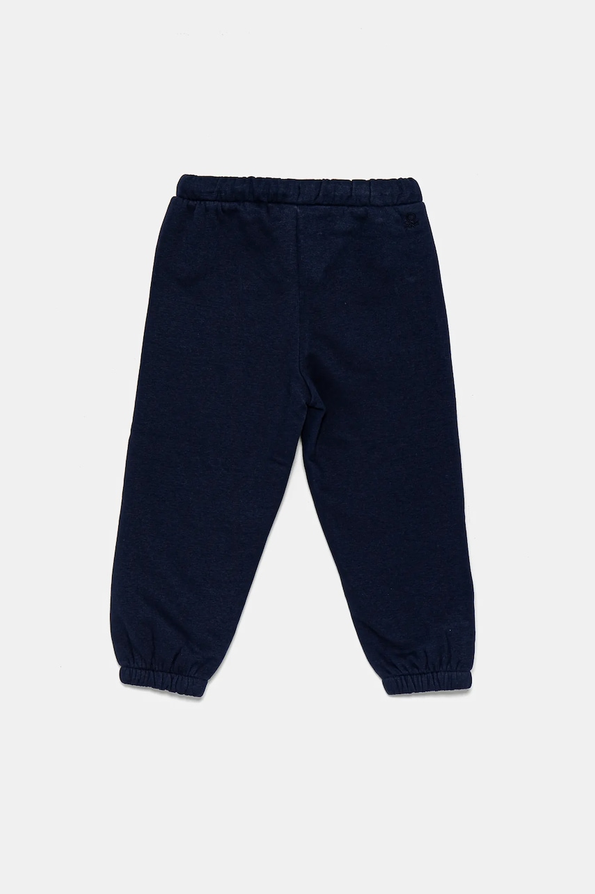 Дитячі спортивні штани United Colors of Benetton колір синій однотонні 39M2GF04F