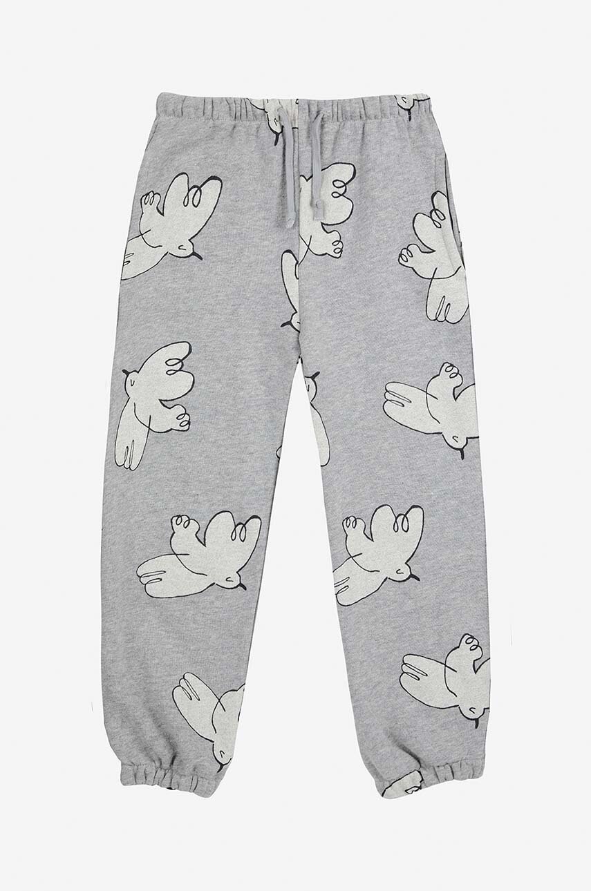 Детские спортивные штаны Bobo Choses Freedom Bird цвет серый с узором 224AC077