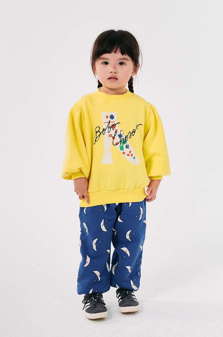 Bobo Choses pantaloni de trening din bumbac pentru copii Beneath The Moon modelator, 224AC080 Bobo Choses pantaloni de trening din bumbac pentru copii Beneath The Moon modelator, 224AC080