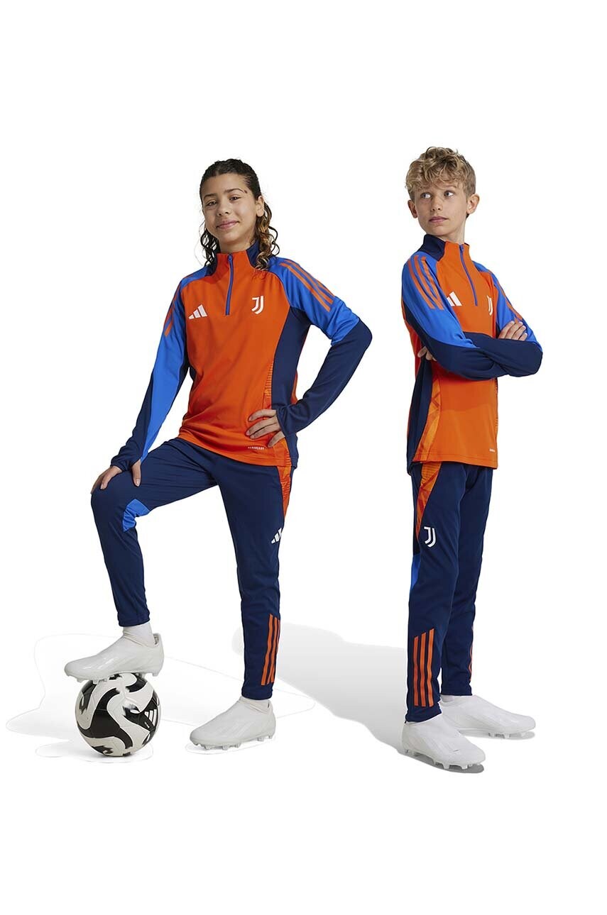 adidas Performance pantaloni de trening pentru copii JUVE TR PNTY culoarea albastru marin, modelator, IS5818