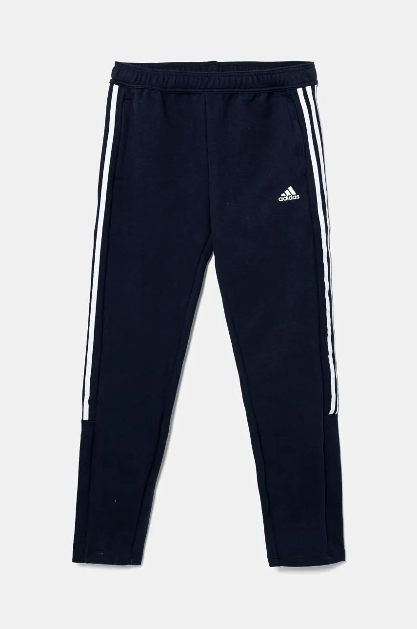 adidas pantaloni de trening pentru copii J HOT TIRO culoarea albastru marin, modelator, IY3208