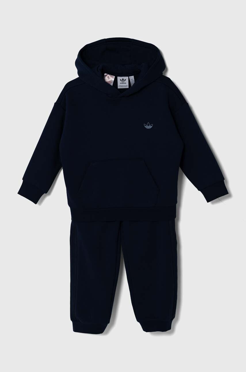 adidas Originals trening copii HOODIE SET culoarea albastru marin, IZ4555