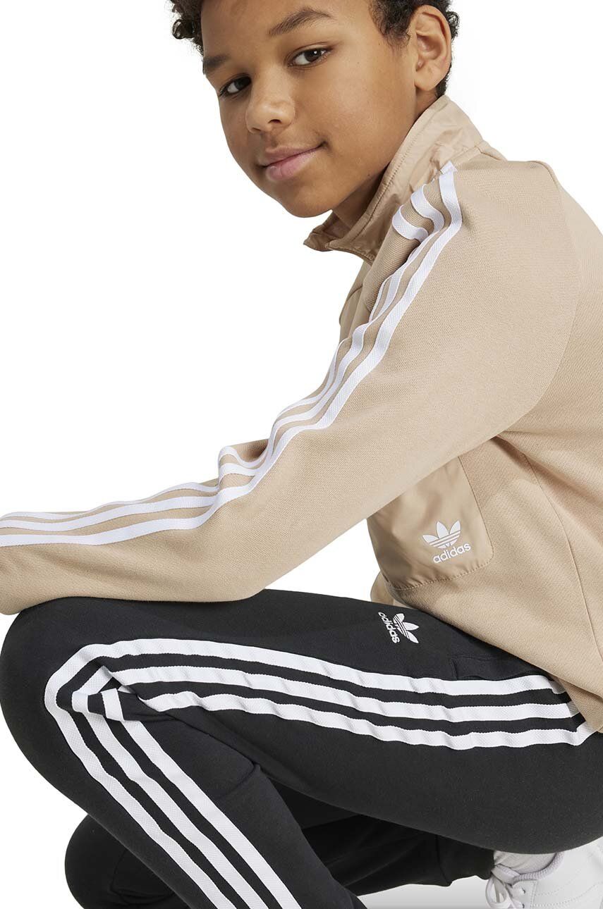 Dječji Donji Dio Trenirke Adidas Originals TREFOIL PANTS Boja: Crna, S Aplikacijom, IY7484