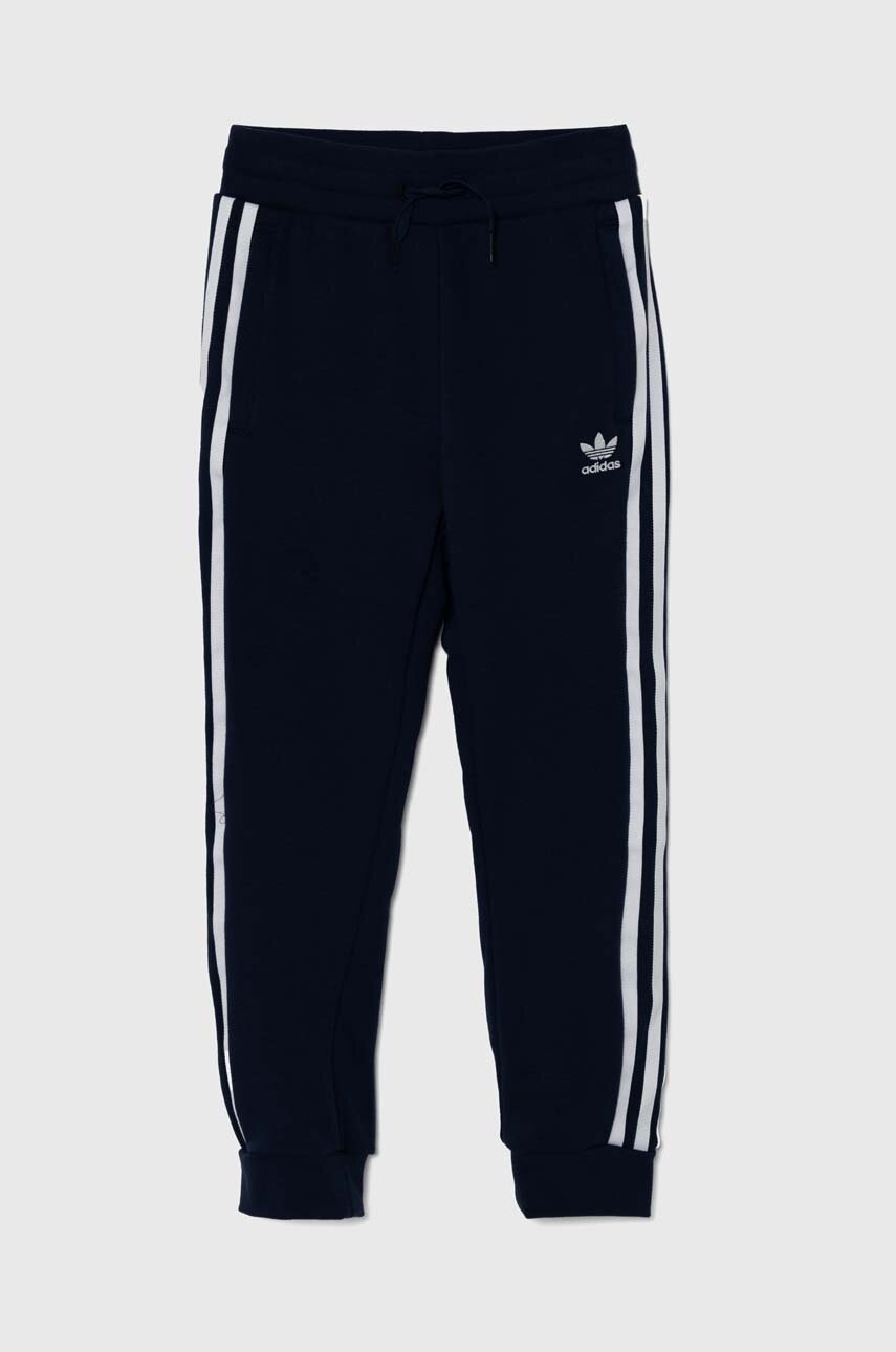 Детские спортивные штаны adidas Originals TREFOIL PANTS цвет синий с аппликацией IY7486