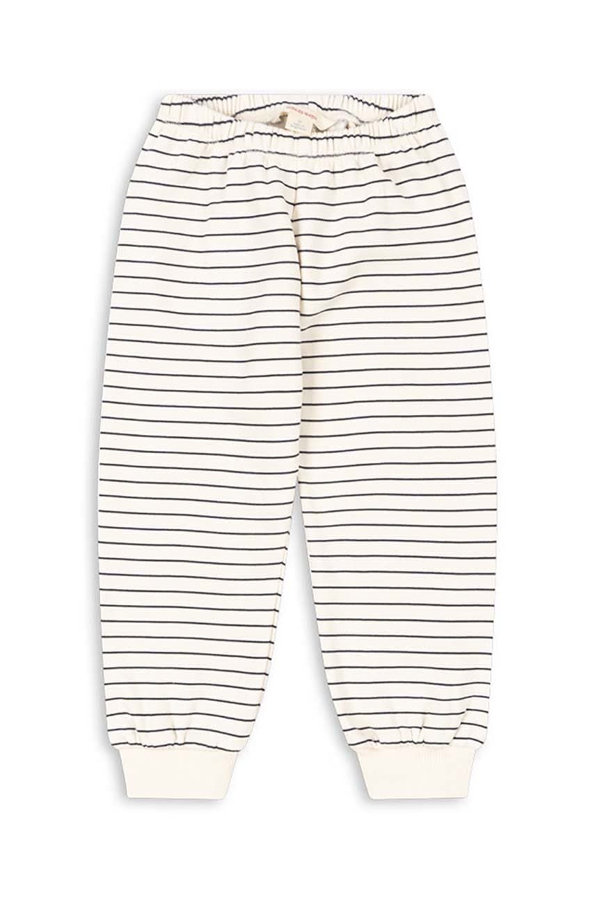 Konges Sløjd pantaloni de trening pentru copii AMIO SWEAT PANTS GOTS culoarea alb, modelator, KS101393 Konges Sløjd pantaloni de trening pentru copii AMIO SWEAT PANTS GOTS culoarea alb, modelator, KS101393