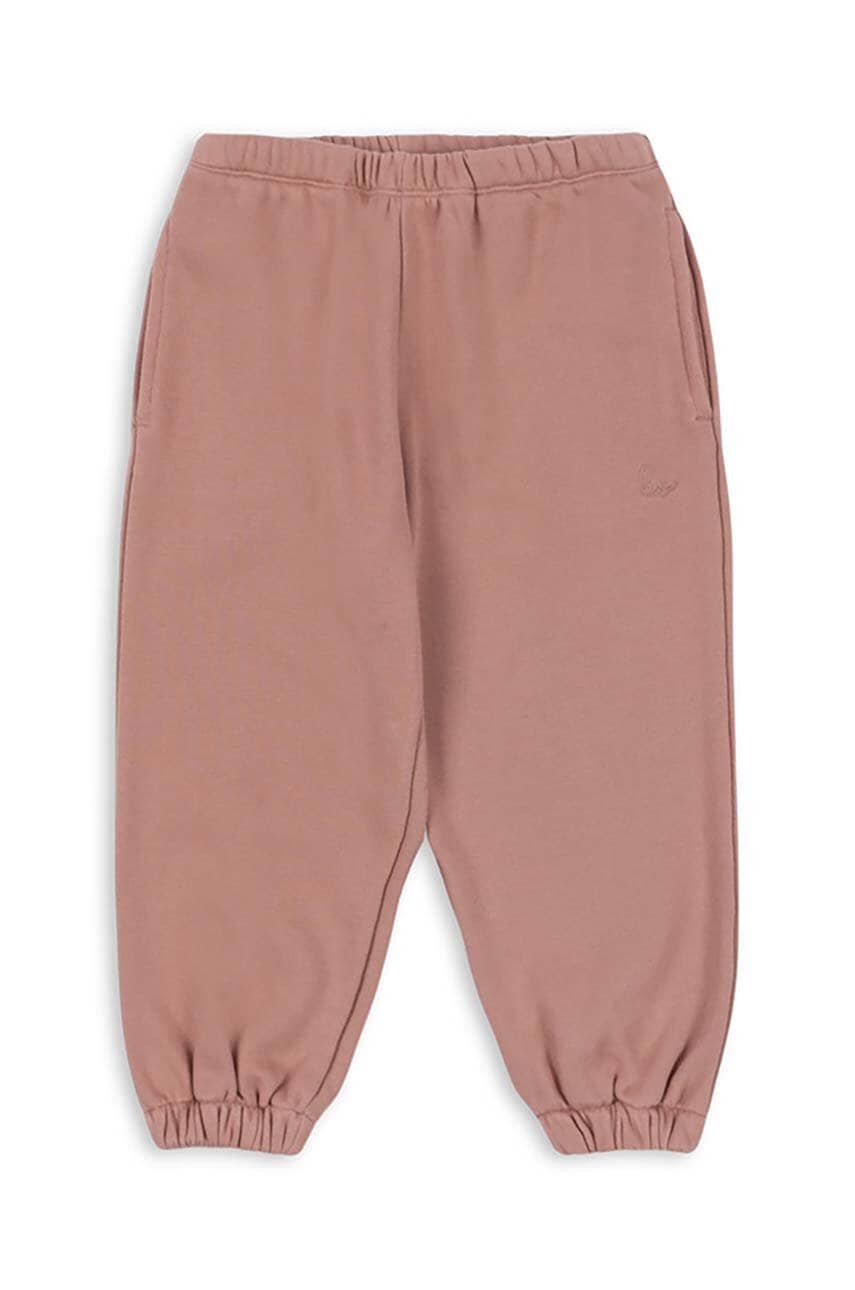 Детские спортивные штаны Konges Sløjd LOU SWEAT PANTS OCS цвет розовый с узором KS101567 Детские спортивные штаны Konges Sløjd LOU SWEAT PANTS OCS цвет розовый с узором KS101567