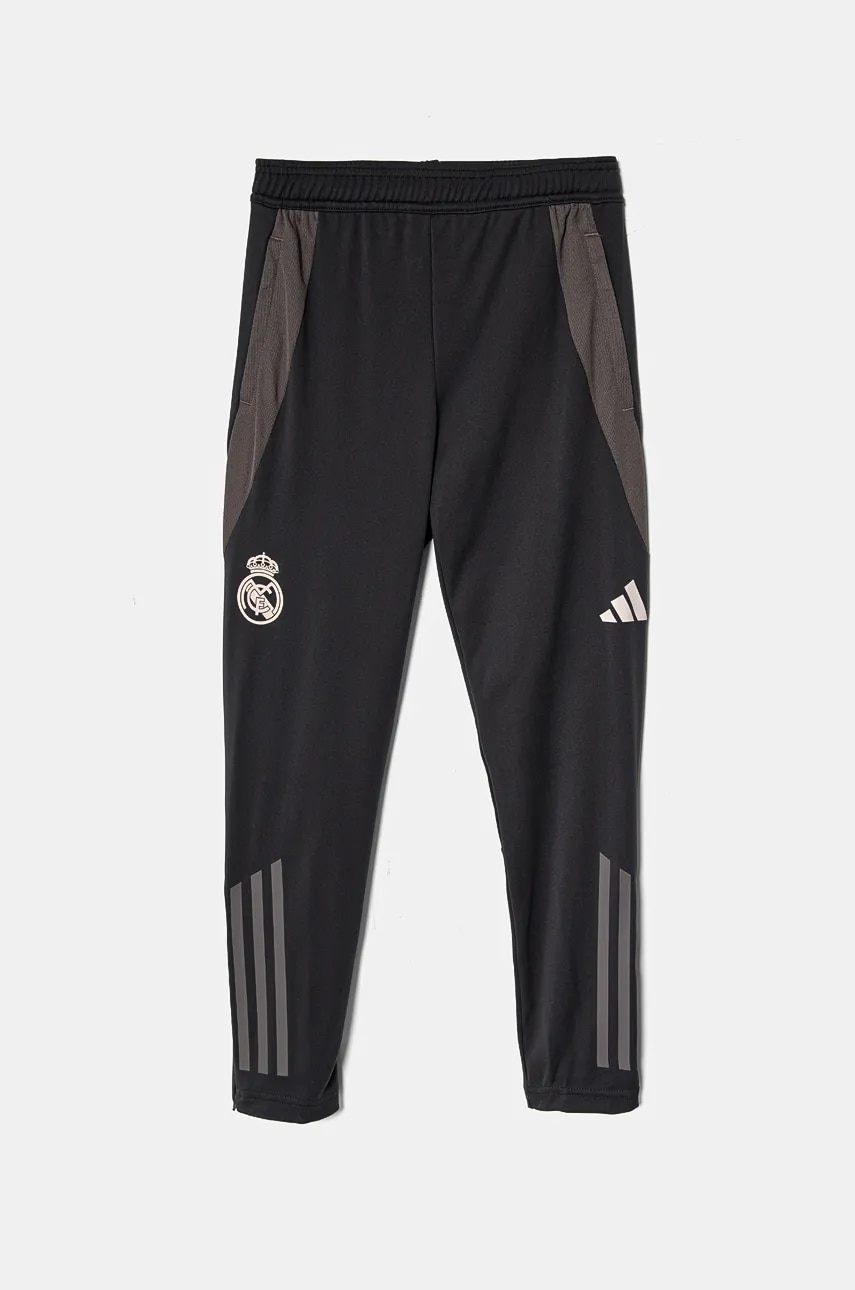 adidas Performance pantaloni de trening pentru copii REAL EU TR PNTY culoarea gri, modelator, IT5127 adidas Performance pantaloni de trening pentru copii REAL EU TR PNTY culoarea gri, modelator, IT5127
