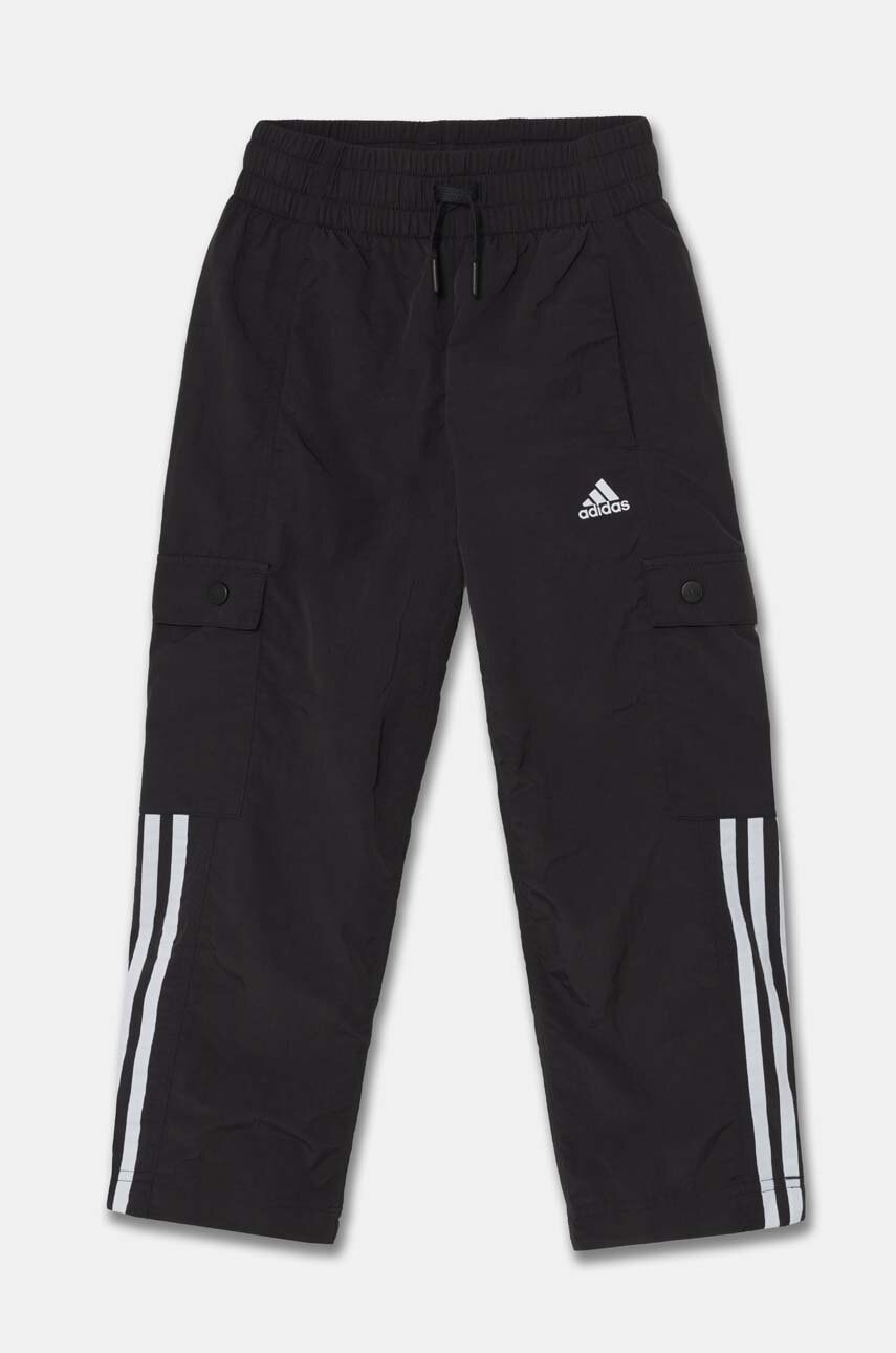 Дитячі спортивні штани adidas JAM WV CRG PN колір чорний з аплікацією IV9455