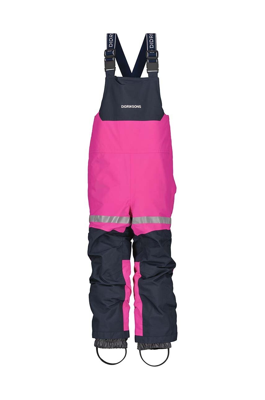 Дитячі лижні штани Didriksons BJÄRVEN K BIB PANT колір рожевий 505430