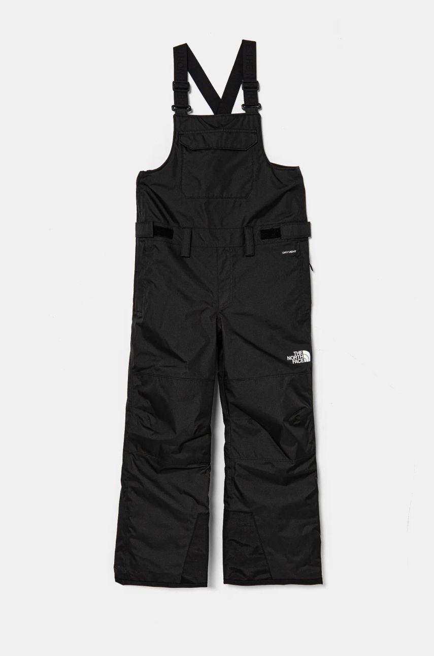 Levně Dětské lyžařské kalhoty The North Face FREEDOM INSULATED BIB černá barva, NF0A88UZJK31