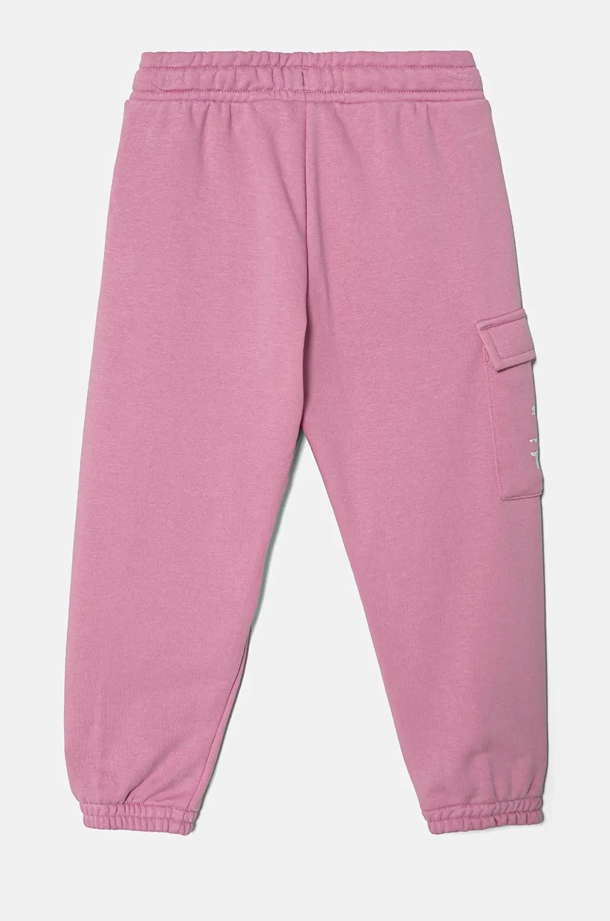 Детские спортивные штаны Puma X TROLLS Cargo Pants TR цвет розовый с принтом 627379 Детские спортивные штаны Puma X TROLLS Cargo Pants TR цвет розовый с принтом 627379