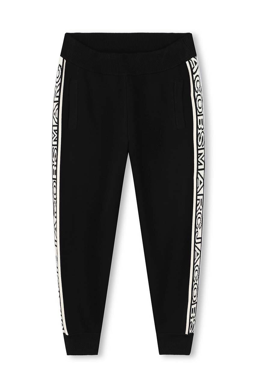 Marc Jacobs pantaloni de trening pentru copii culoarea negru, W60307 Marc Jacobs pantaloni de trening pentru copii culoarea negru, W60307