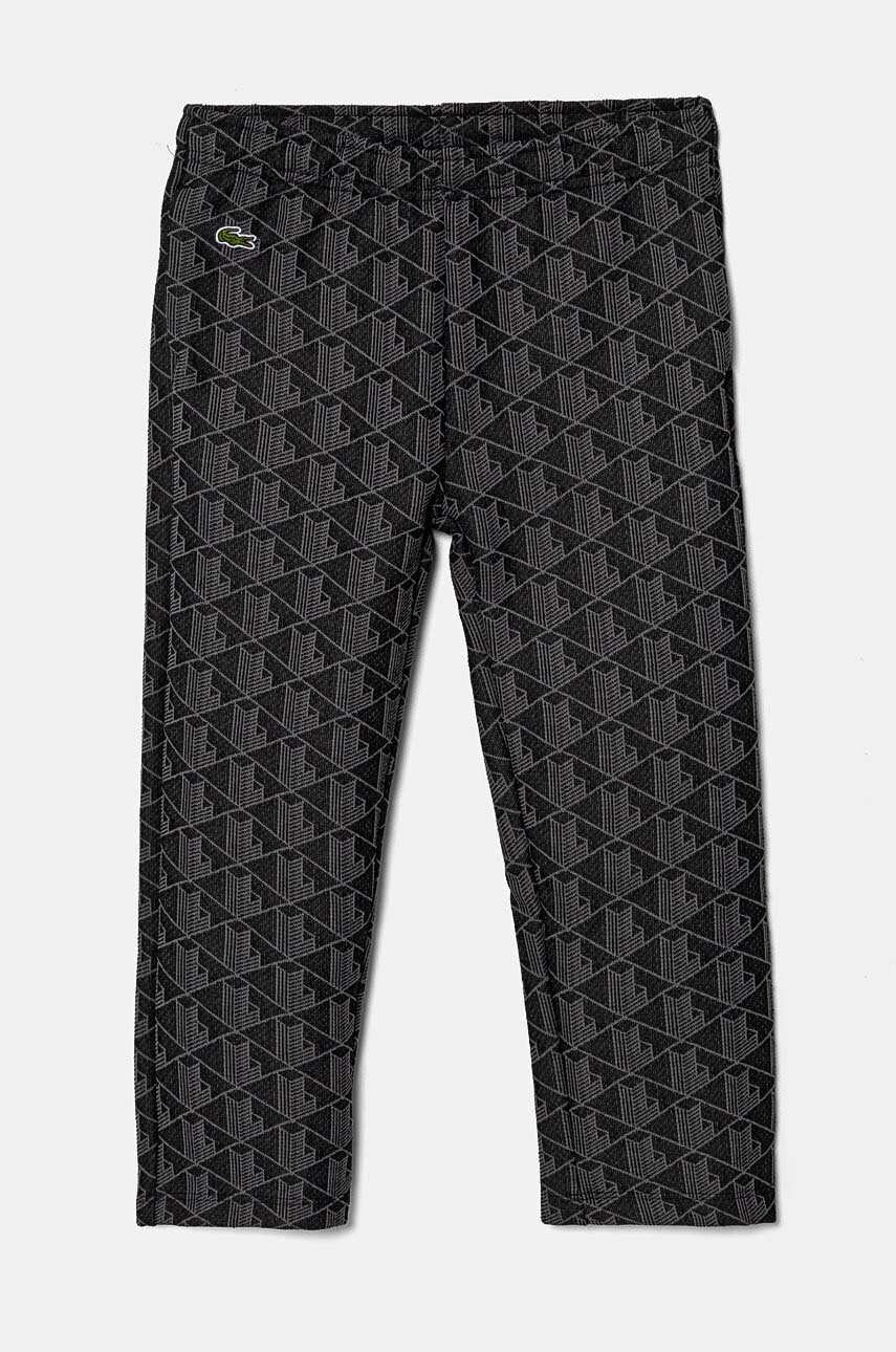 Lacoste pantaloni de trening pentru copii culoarea negru, modelator, XJ1232