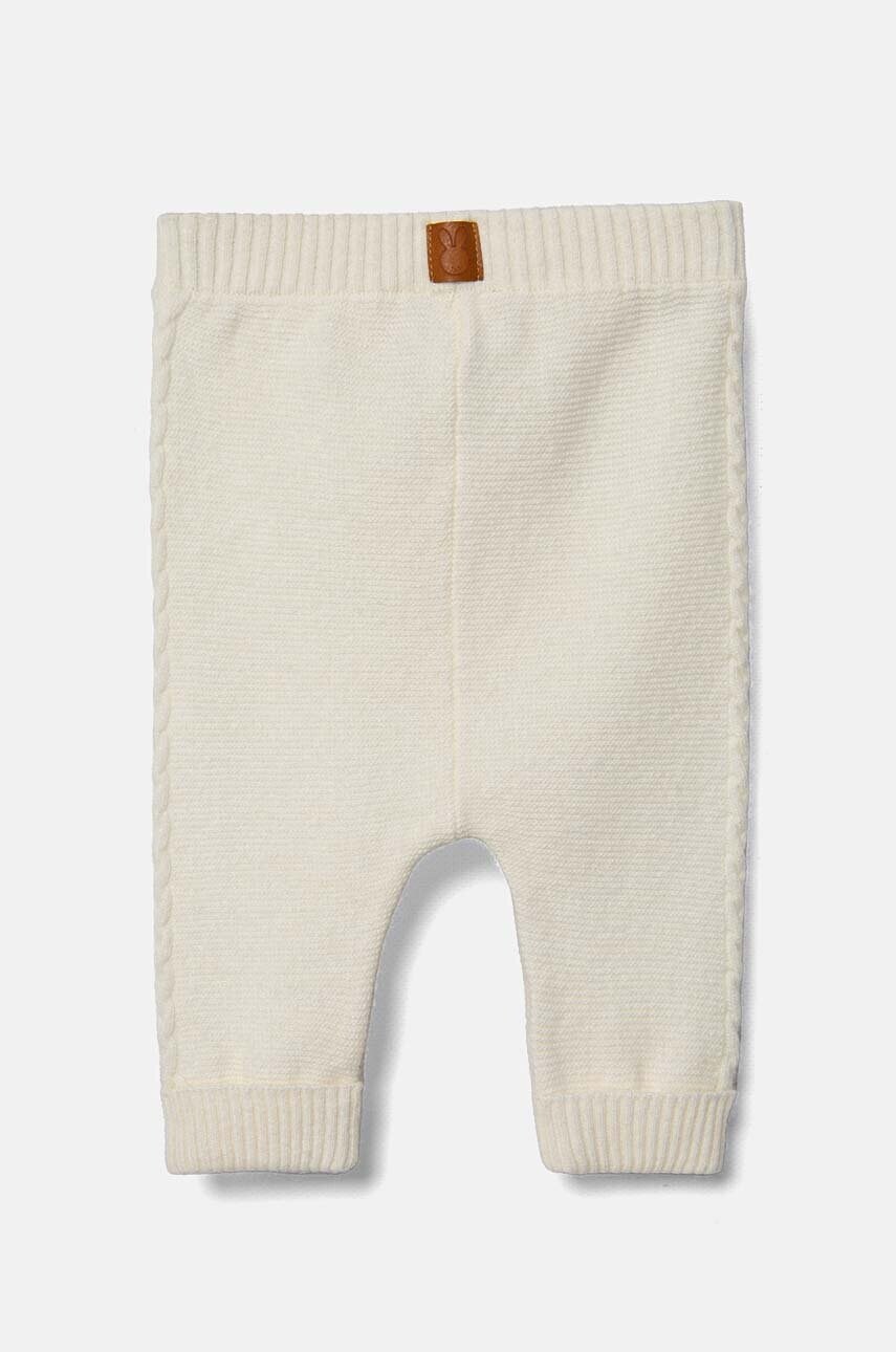 United Colors of Benetton leggins din amestec de lână pentru bebeluși culoarea bej, neted, 1032AF005