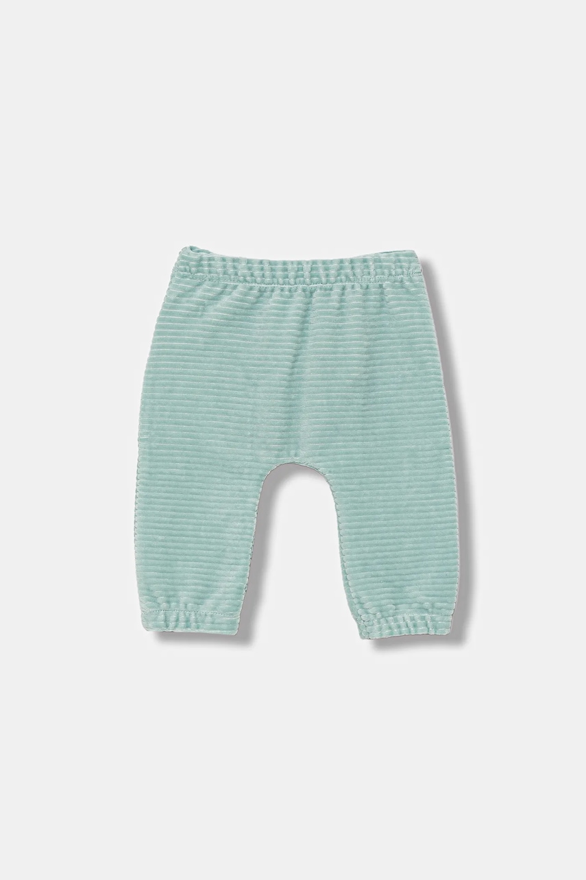 United Colors of Benetton pantaloni bebe culoarea turcoaz, neted, 3MCDAF020