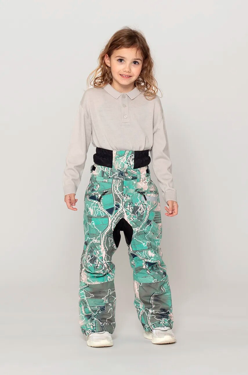 Gosoaky pantaloni de schi pentru copii BIG BAD WOLF culoarea verde, 242.9.1.708