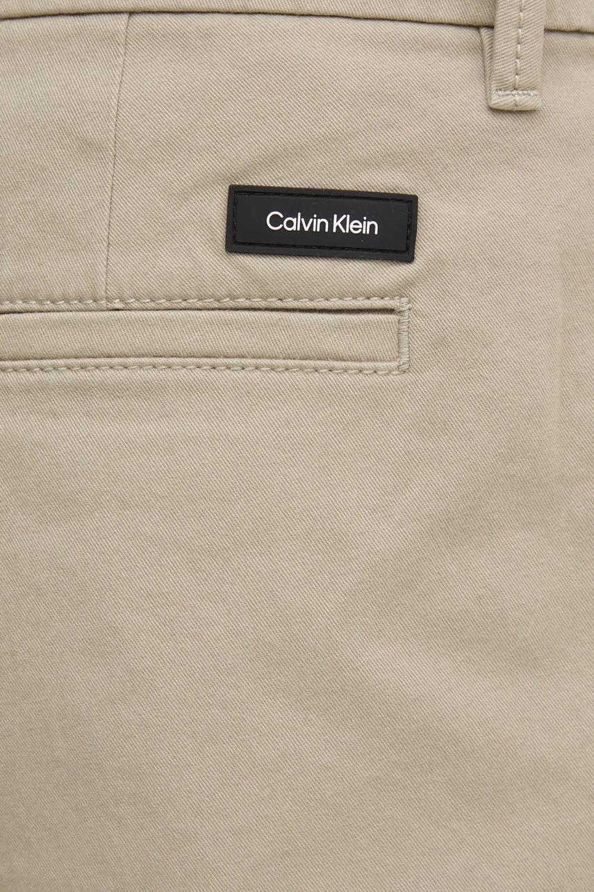 Штани Calvin Klein чоловічі колір чорний облягаюче K10K113696 