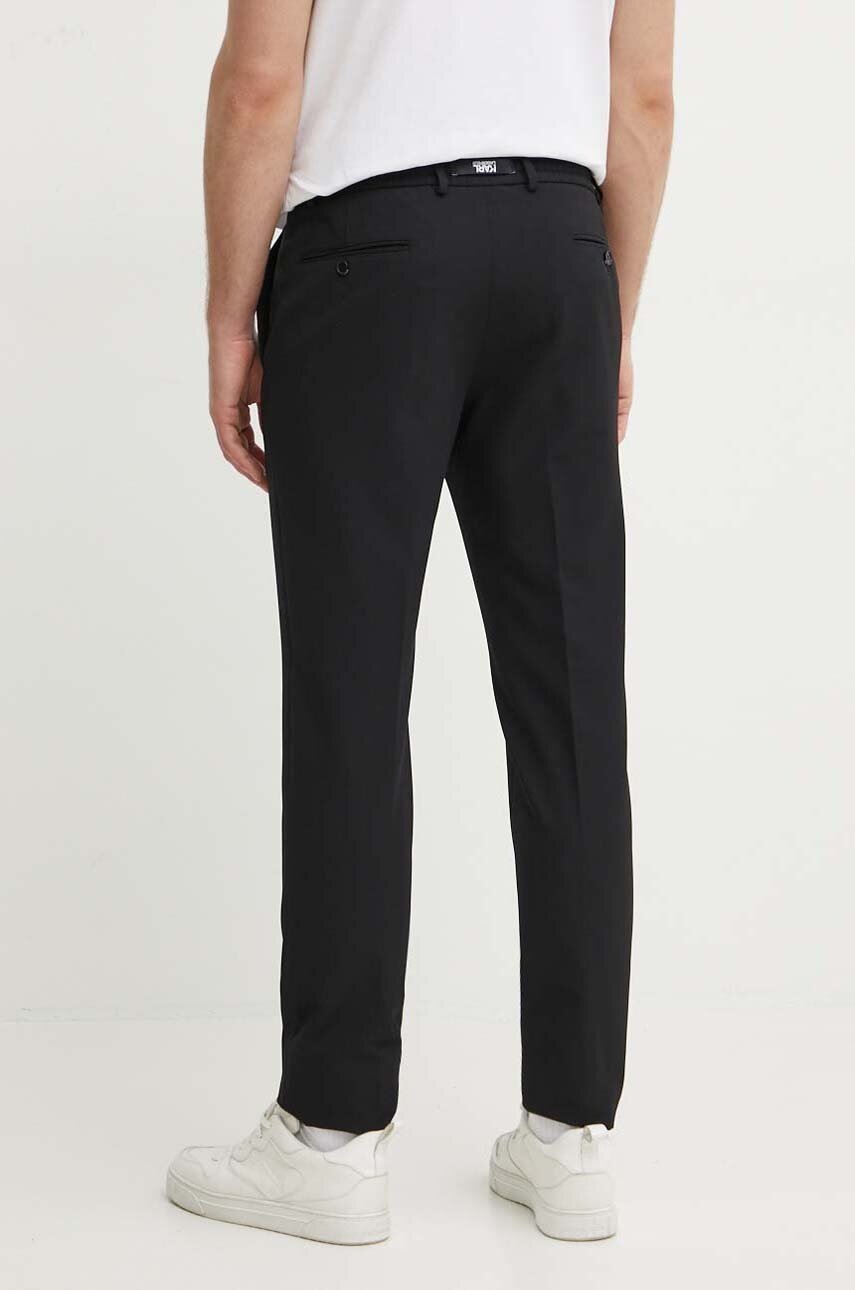 Karl Lagerfeld nadrág férfi, fekete, egyenes, 543002.255056 termék 2. képe