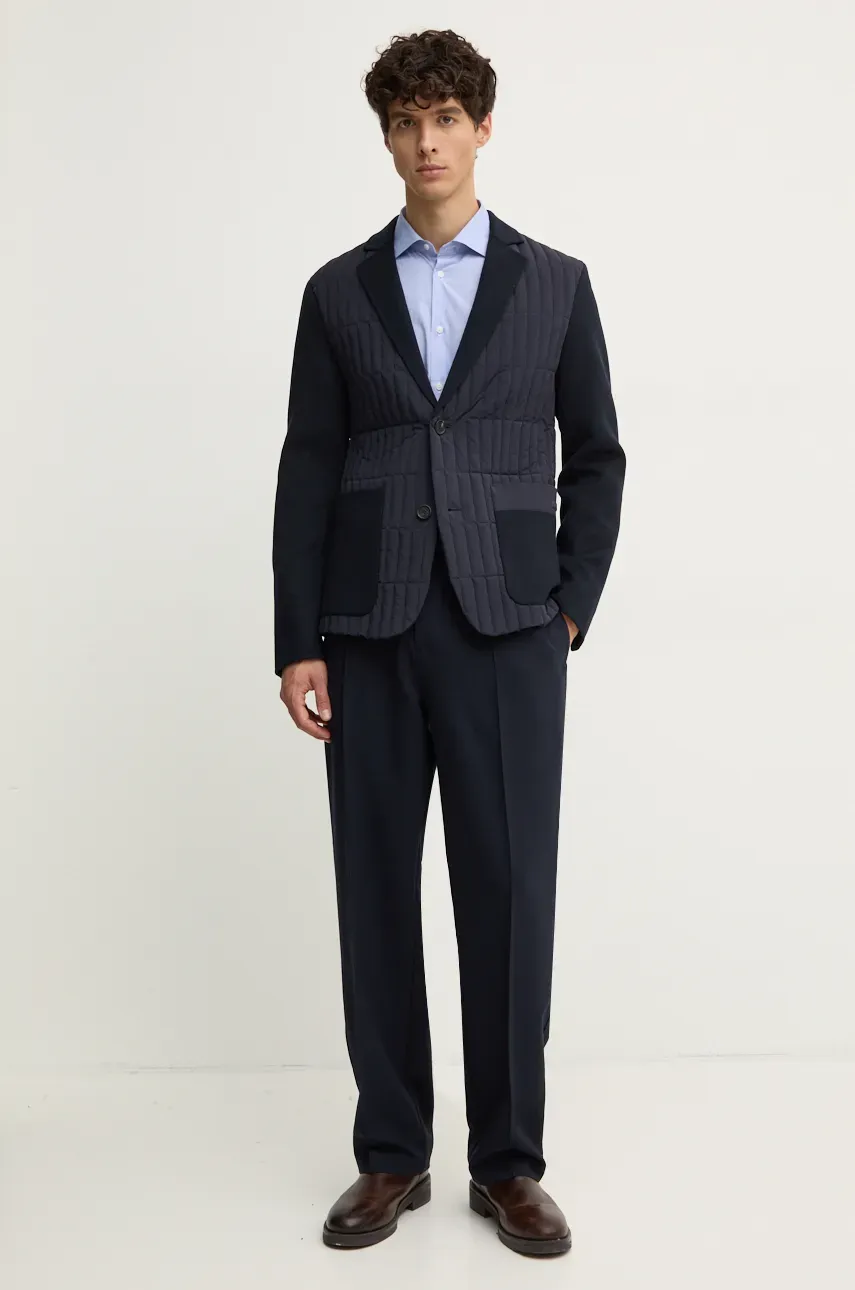 Брюки Emporio Armani мужские цвет синий прямые 6D1PF0 1NFTZ Брюки Emporio Armani мужские цвет синий прямые 6D1PF0 1NFTZ