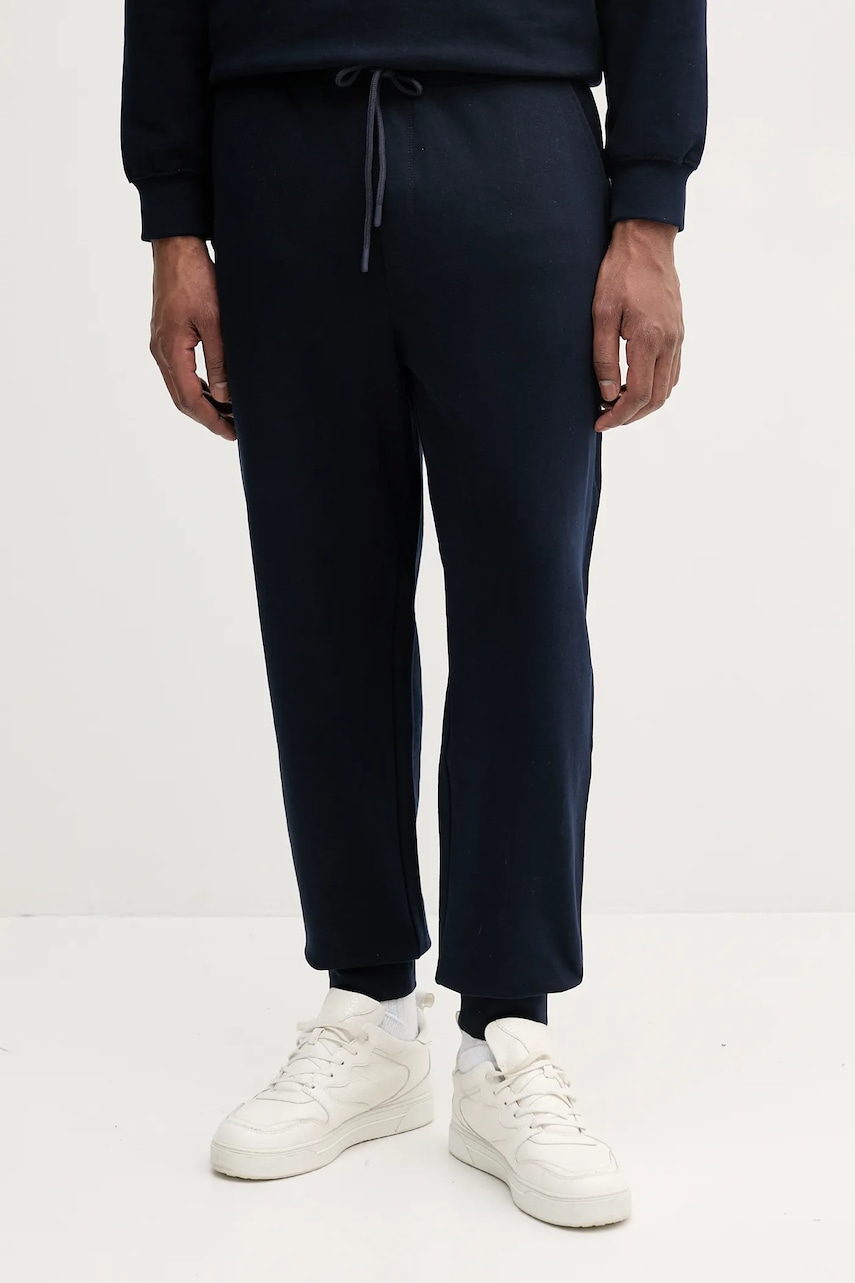 United Colors of Benetton pantaloni de trening din bumbac neted, 342ZUF01B