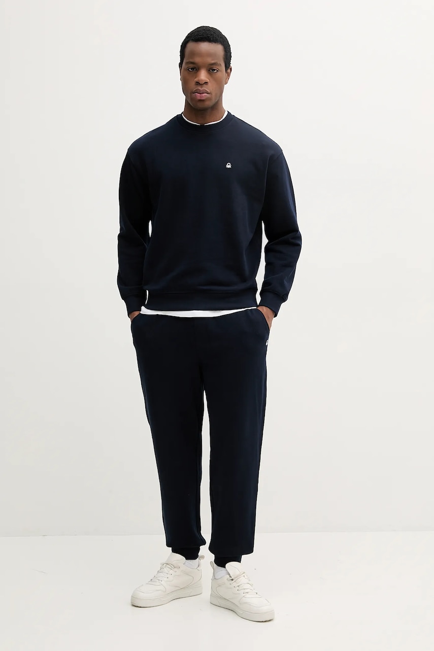 Хлопковые спортивные штаны United Colors of Benetton однотонные 342ZUF01B Хлопковые спортивные штаны United Colors of Benetton однотонные 342ZUF01B