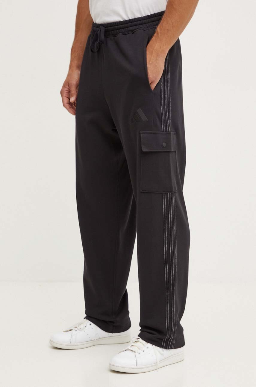 adidas pantaloni de trening din bumbac All SZN culoarea negru, neted, IX1256