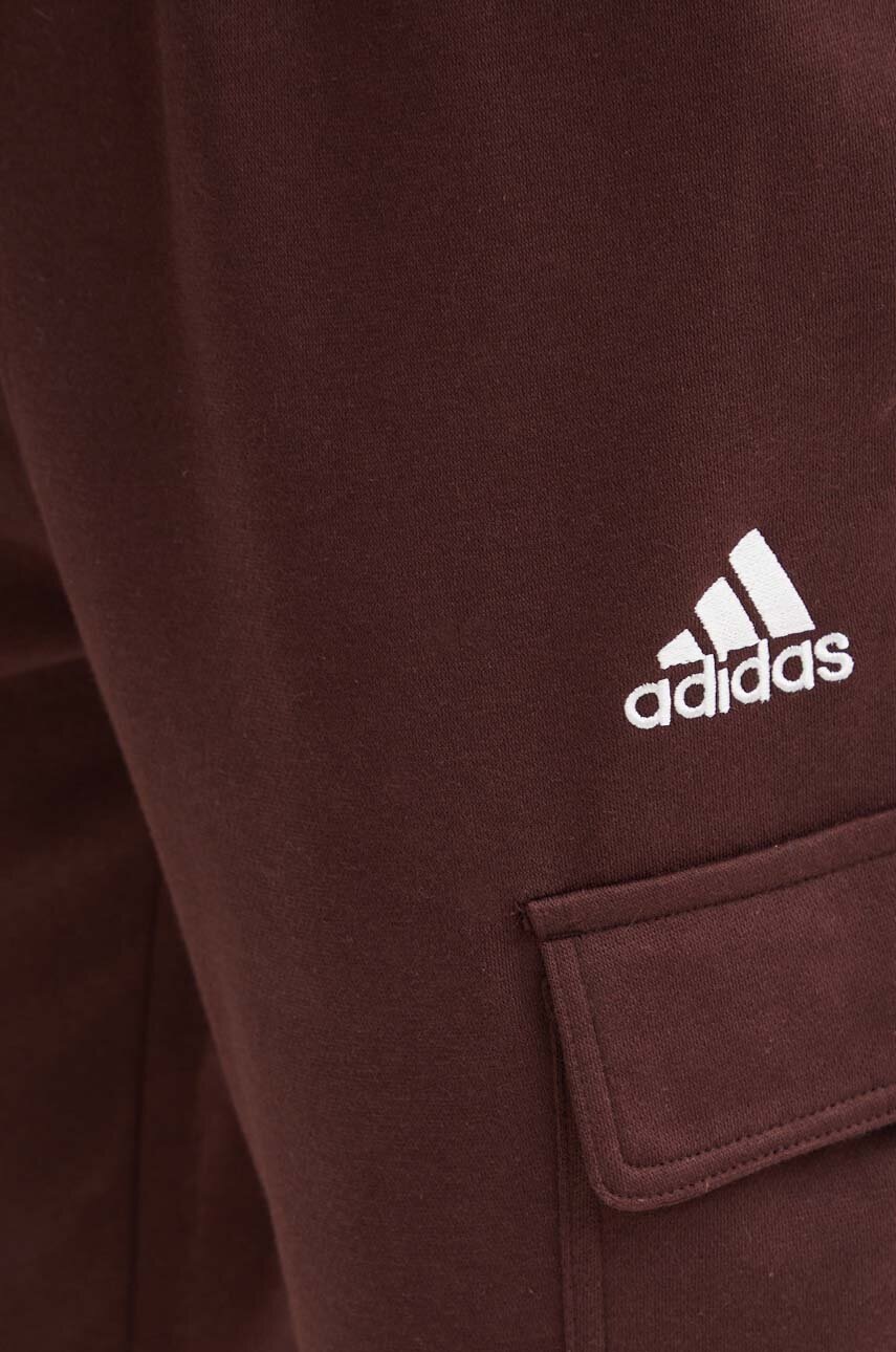 Спортивні штани adidas колір коричневий однотонні IY9092 