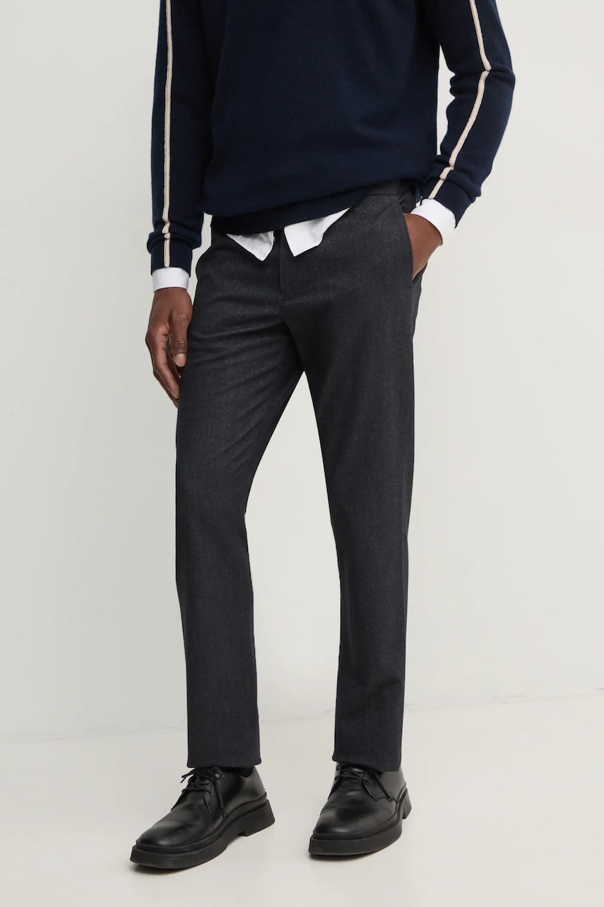 PS Paul Smith pantaloni barbati, culoarea negru, mulata, M2R.922P.N22214 PS Paul Smith pantaloni barbati, culoarea negru, mulata, M2R.922P.N22214