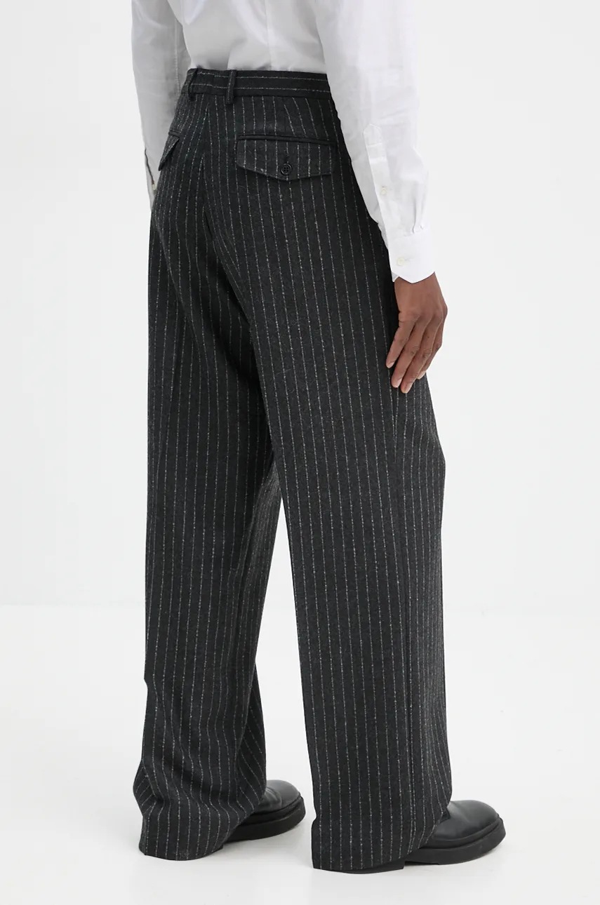 Παντελόνι από μείγμα μαλλιού Sunflower χρώμα: γκρι, 4156 φωτογραφία