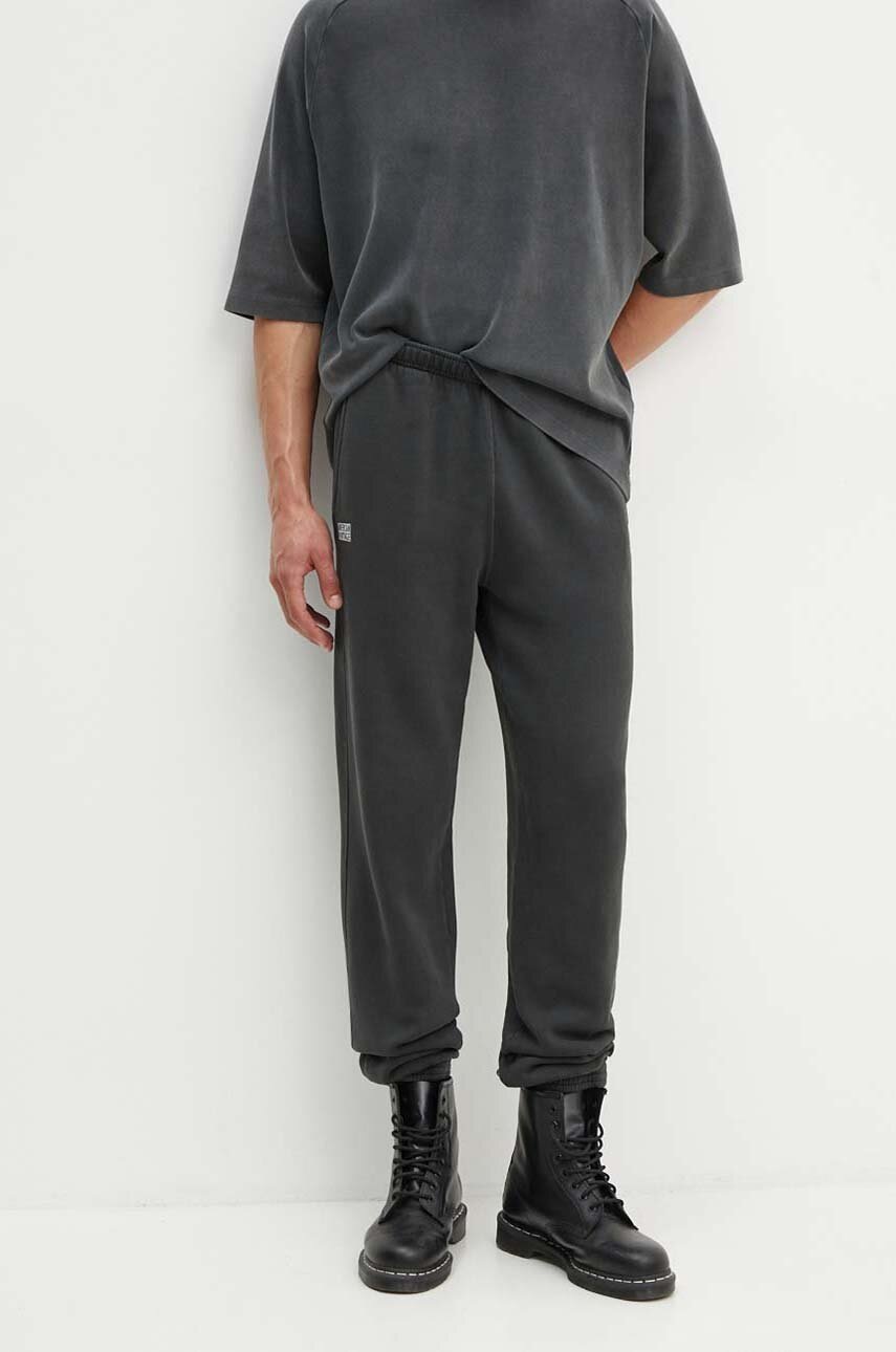 

Спортен панталон American Vintage в сиво с изчистен дизайн MIZU05AH24, Сив