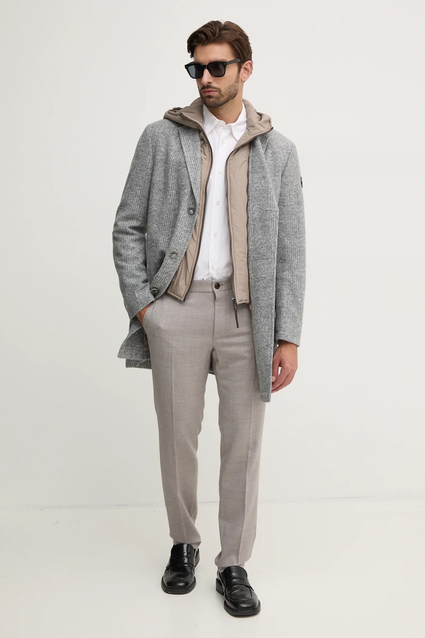 Брюки с примесью шерсти Joop! цвет серый фасон chinos 30043726 Брюки с примесью шерсти Joop! цвет серый фасон chinos 30043726