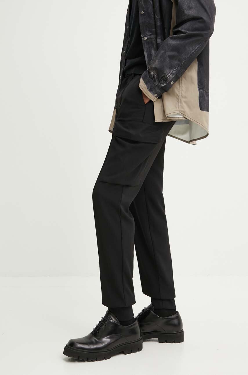 Diesel pantaloni P-DRAKE barbati, culoarea negru, A15491.0NKBL