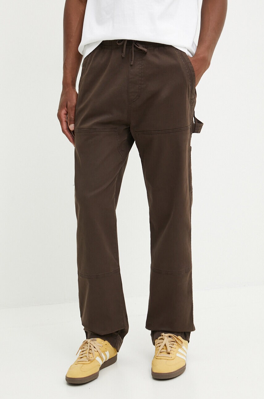 Hollister Co. pantaloni barbati, culoarea maro, drept, KI330-4086