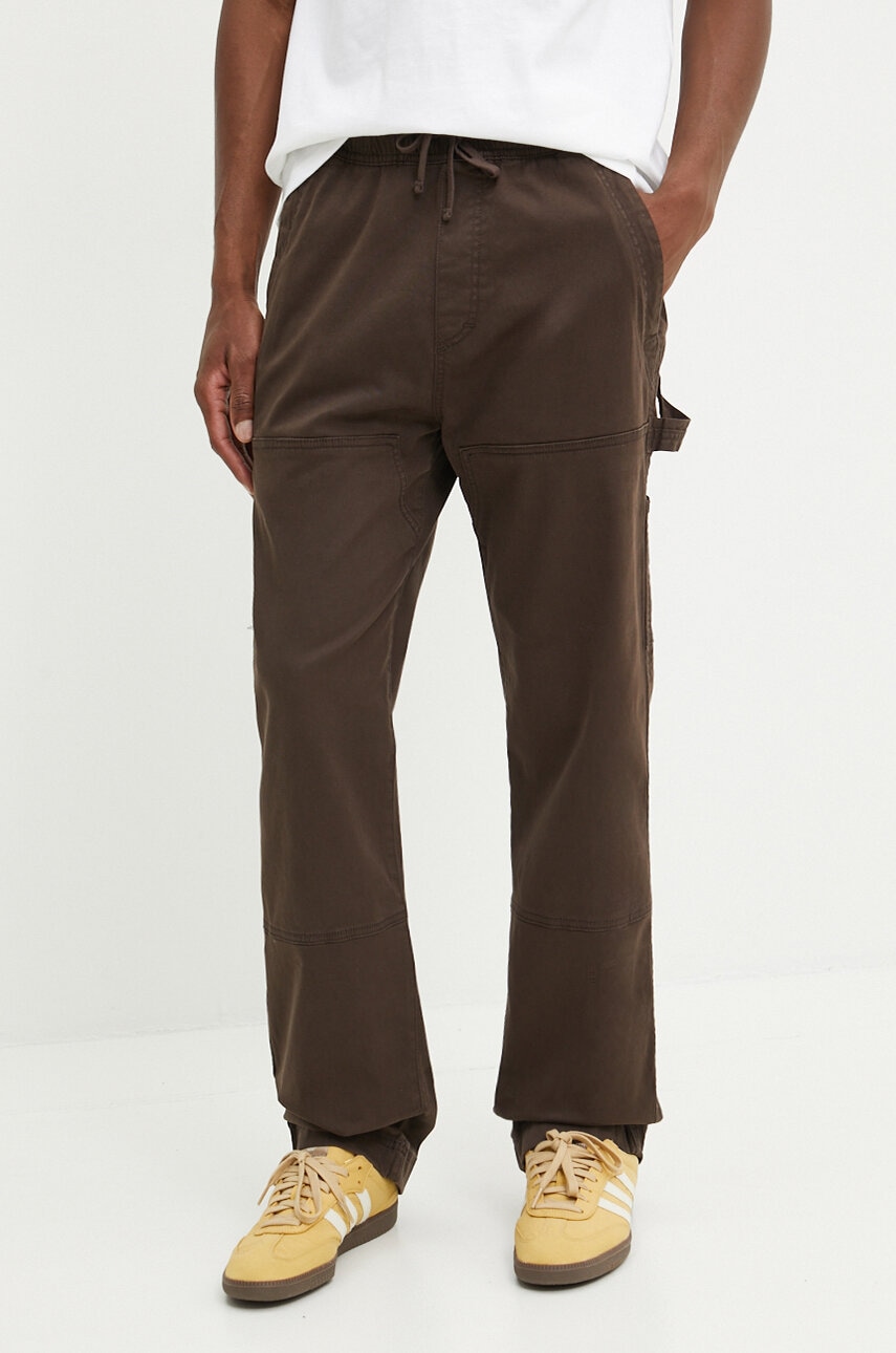 Hollister Co. pantaloni barbati, culoarea maro, drept, KI330-4086