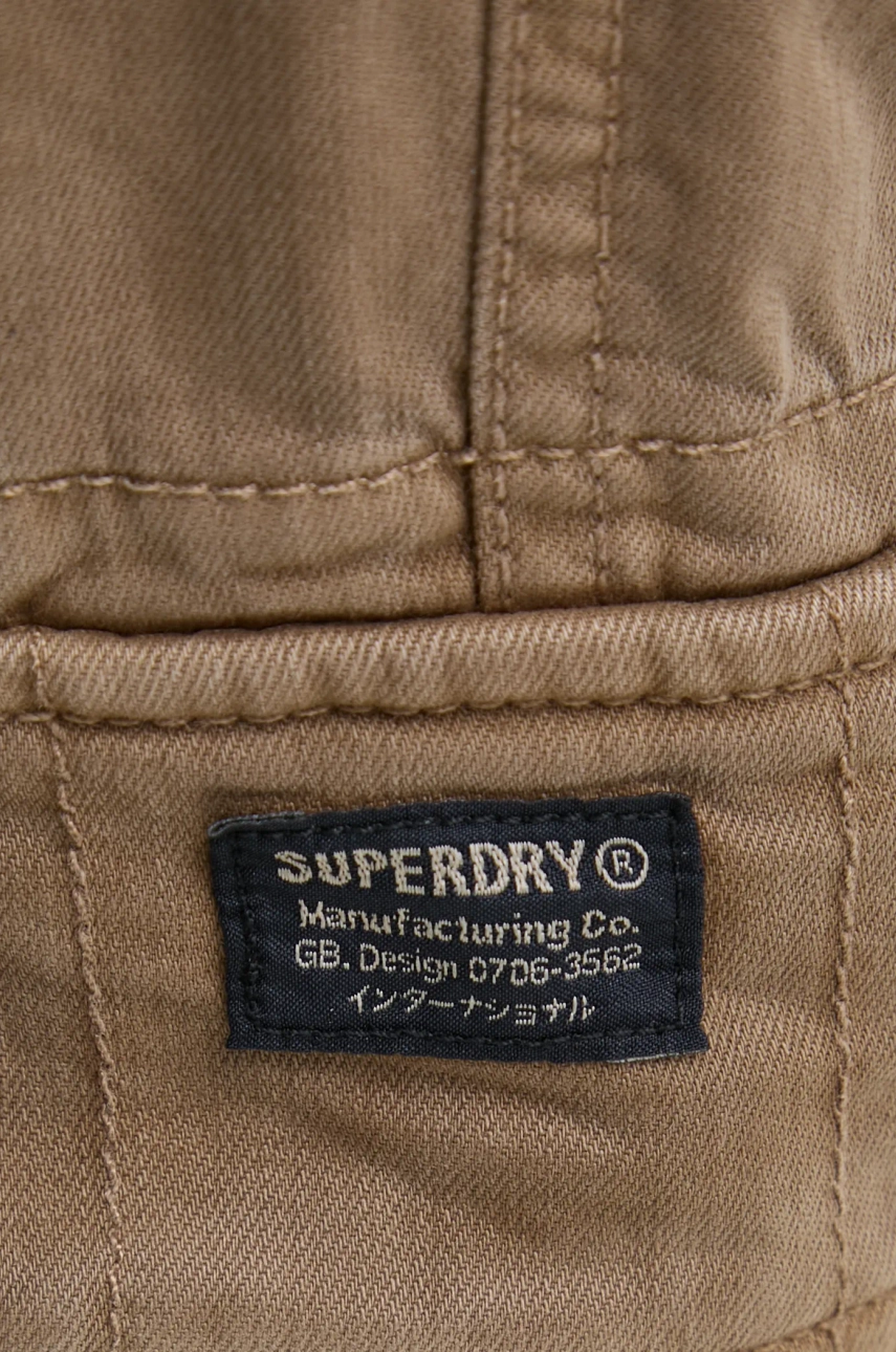 Hlače Superdry Moške, Bež Barva, M7011132A-9VF