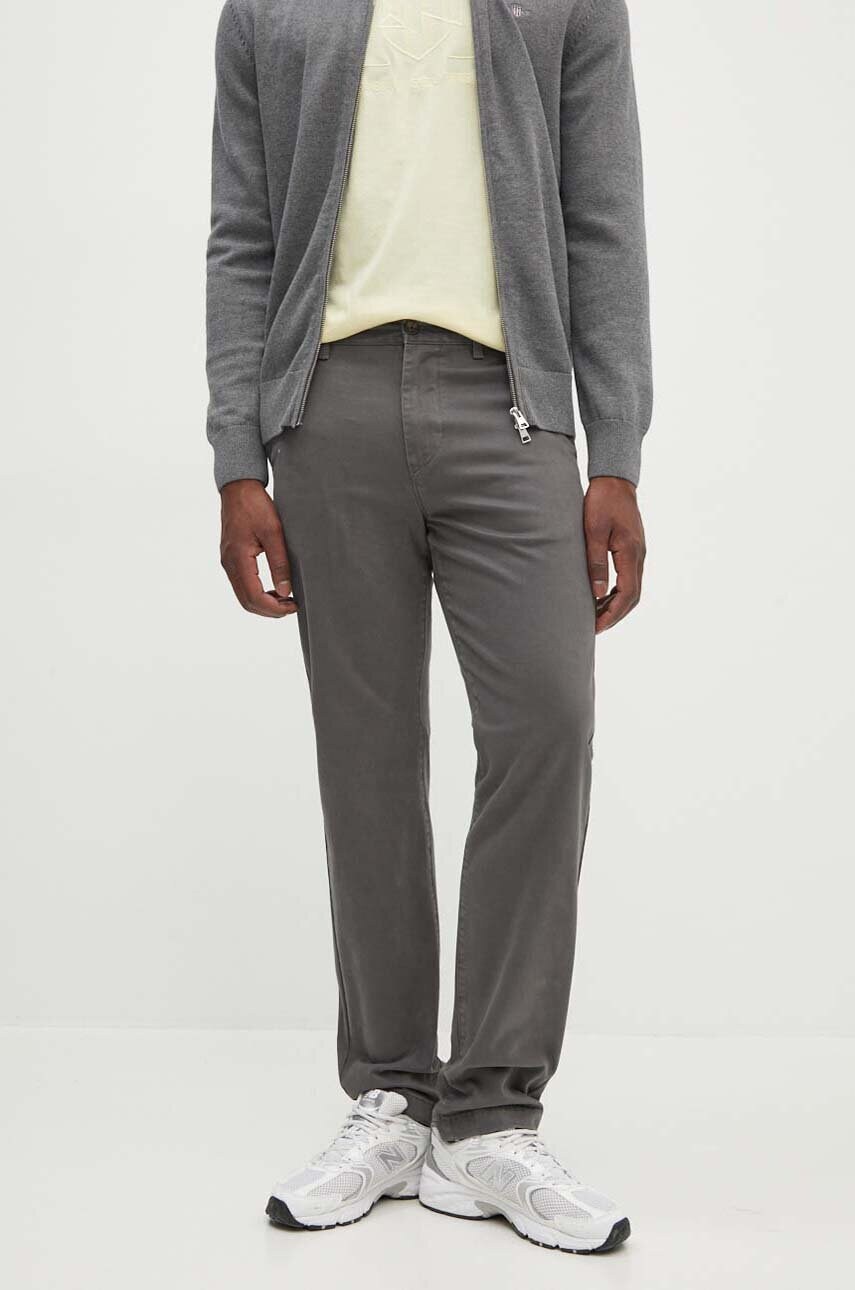 Gant pantaloni barbati, culoarea gri, drept, 1505231