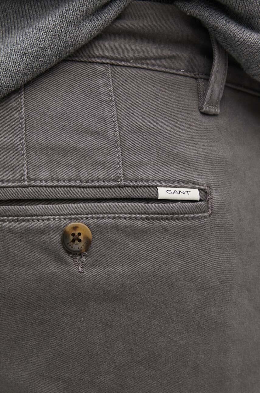 Παντελόνι Gant χρώμα: γκρι, 1505231 φωτογραφία
