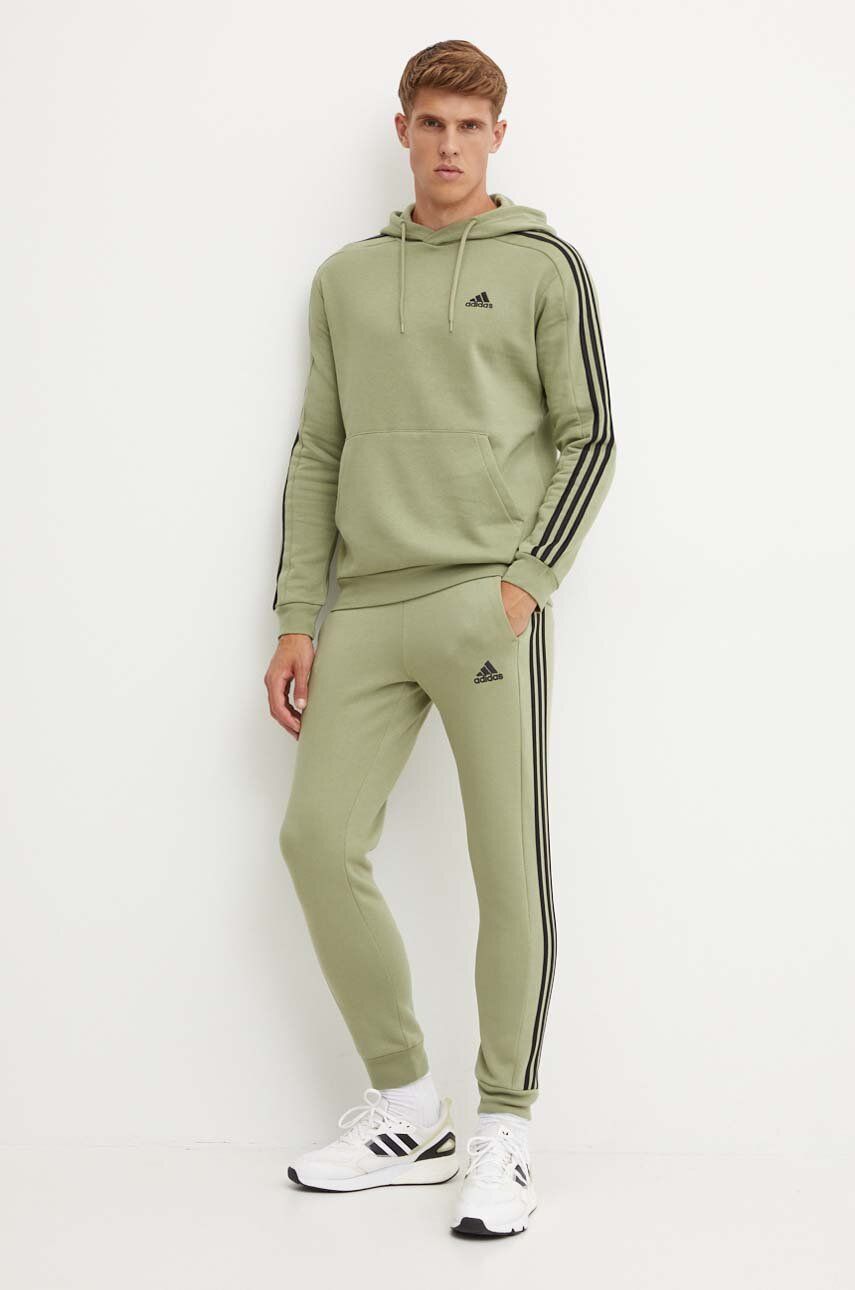 Spodnji Del Trenirke Adidas Essentials Zelena Barva, JE0343