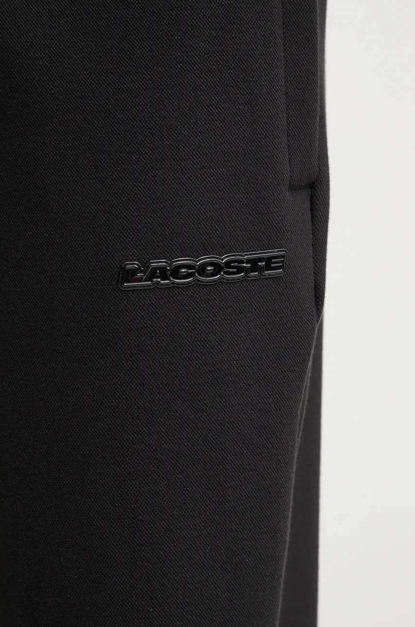 Спортивні штани Lacoste колір чорний з аплікацією XH2859 