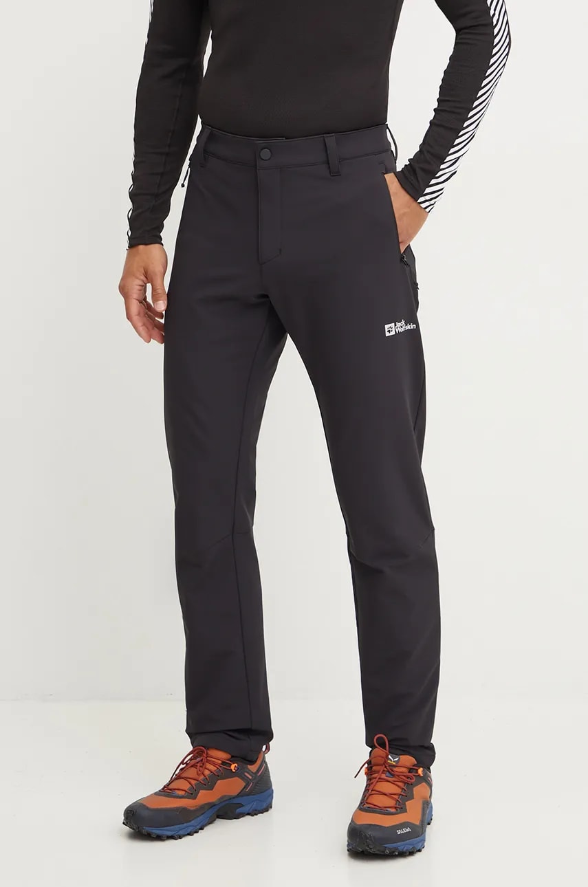 Jack Wolfskin pantaloni de exterior Activate Thermic culoarea negru, A61881 Jack Wolfskin pantaloni de exterior Activate Thermic culoarea negru, A61881