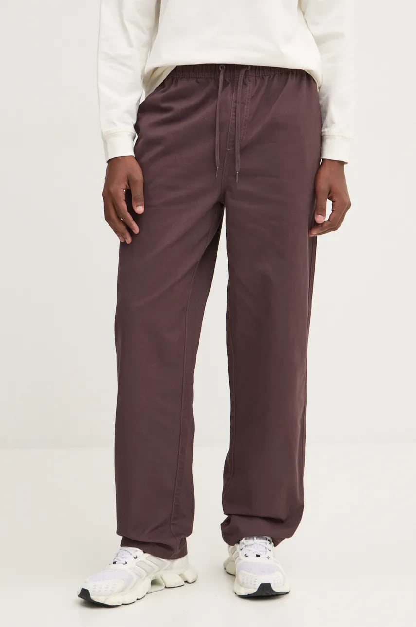 Billabong pantaloni de bumbac Larry Twill Pant culoarea violet, drept, ABYNP00186 Billabong pantaloni de bumbac Larry Twill Pant culoarea violet, drept, ABYNP00186