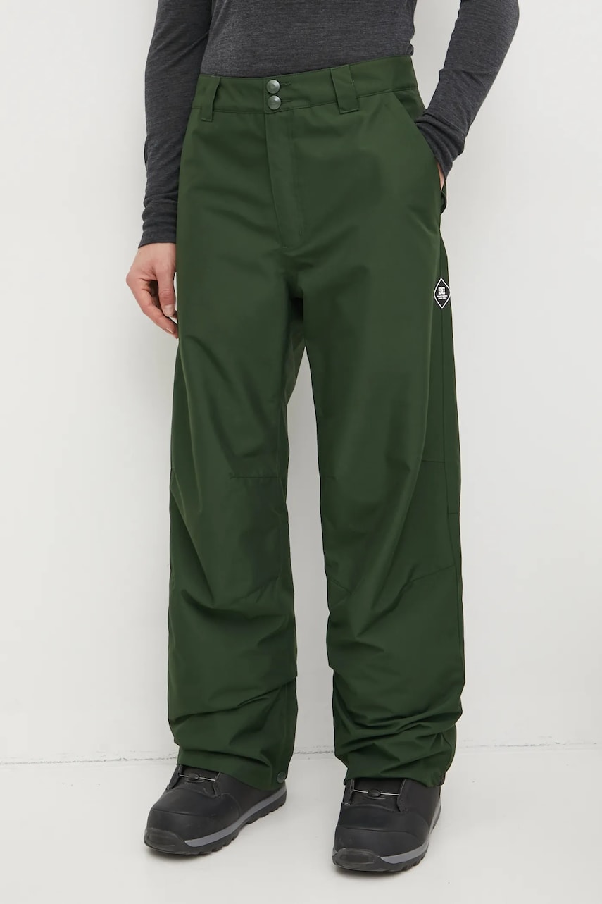 DC pantaloni Snow culoarea verde, ADYTP03054 DC pantaloni Snow culoarea verde, ADYTP03054