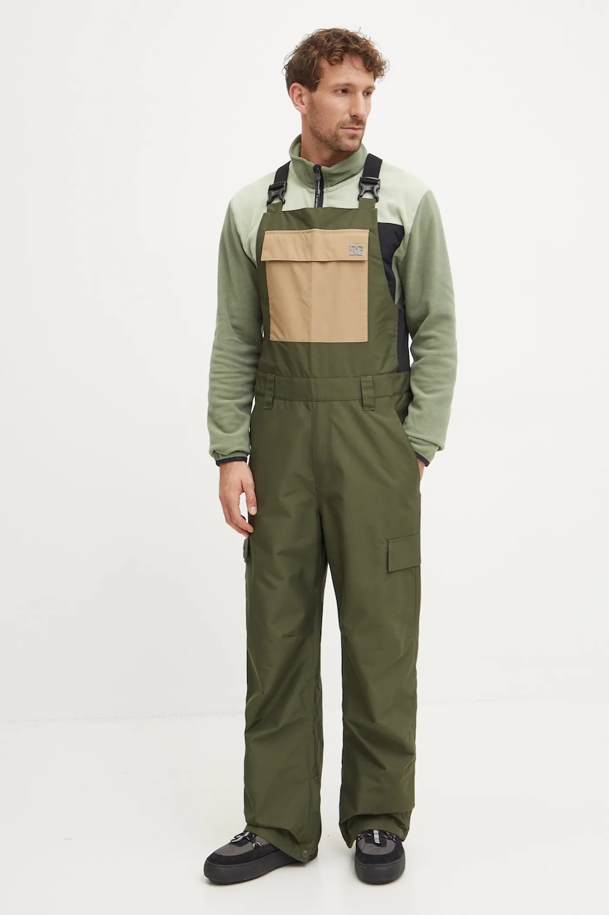 DC pantaloni Docile culoarea verde, ADYTP03052