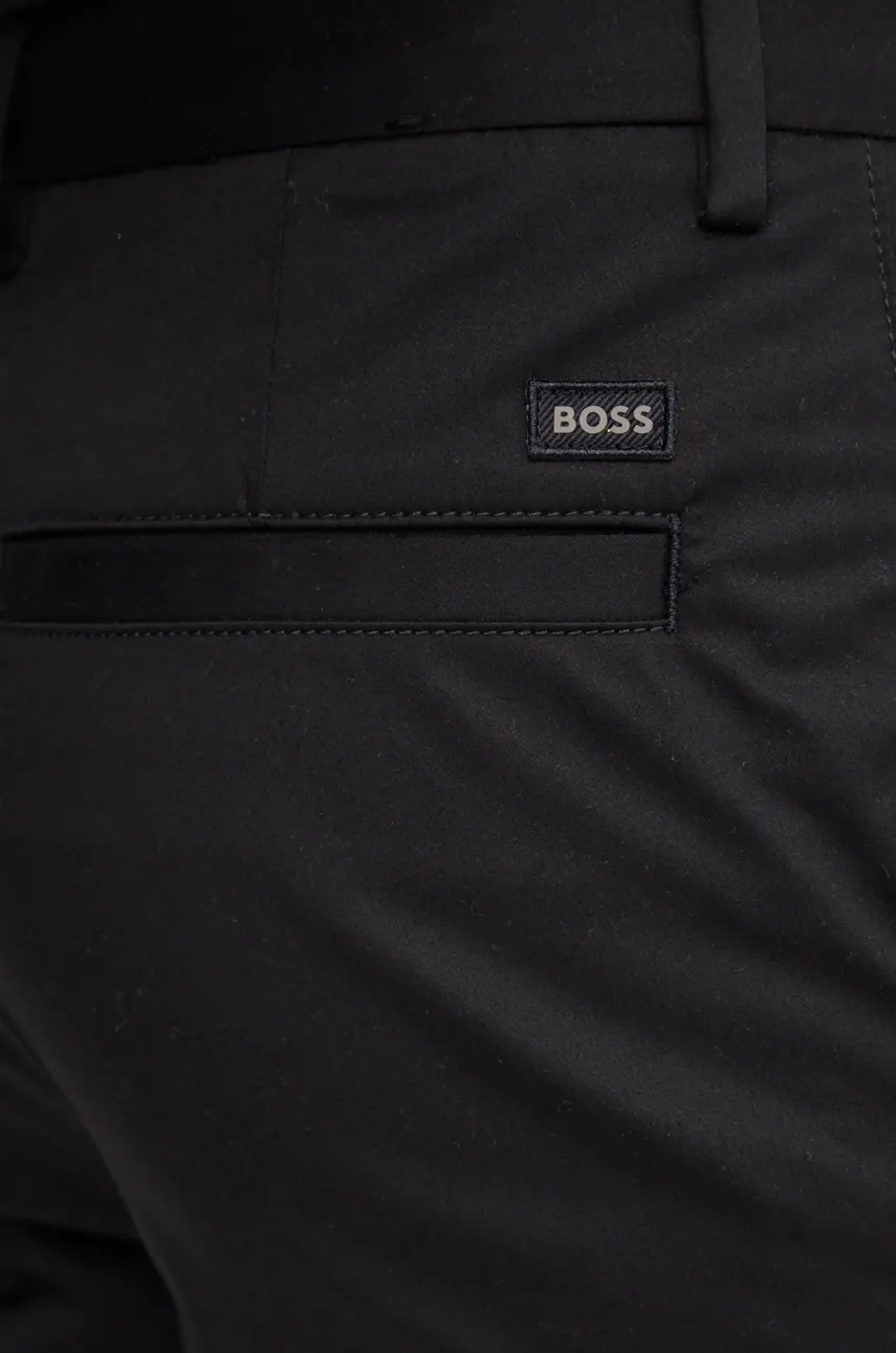 Штани BOSS чоловічі колір чорний прямі 50524411 