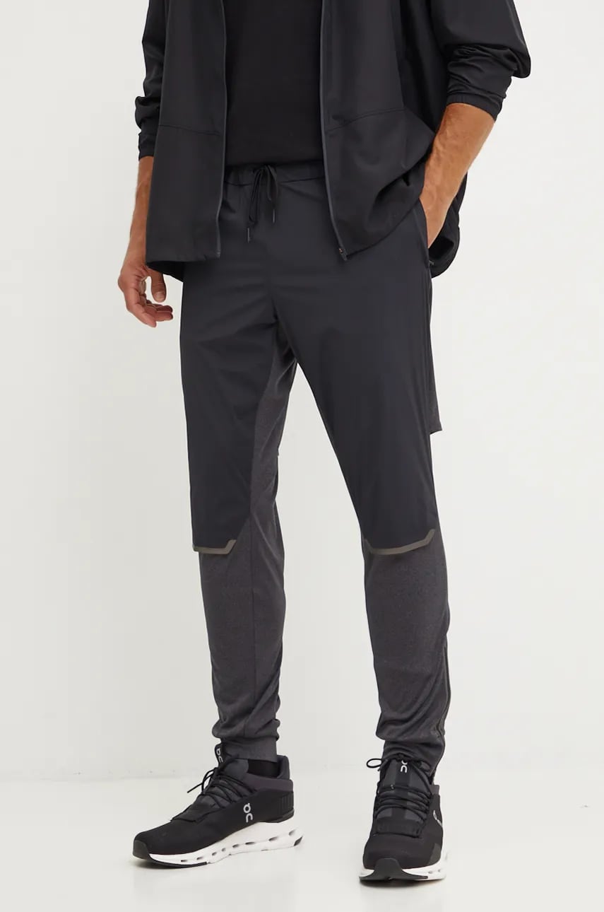 ON running pantaloni de alergare Weather culoarea negru, neted, 1ME10270553 ON running pantaloni de alergare Weather culoarea negru, neted, 1ME10270553