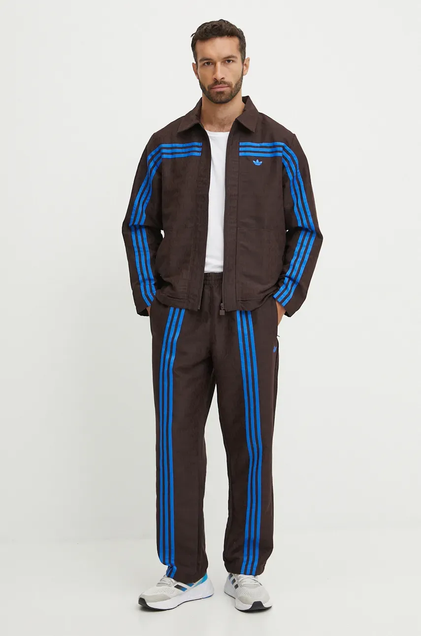 Брюки adidas Originals Club TrackPant мужские цвет коричневый с узором JN5970 Брюки adidas Originals Club TrackPant мужские цвет коричневый с узором JN5970