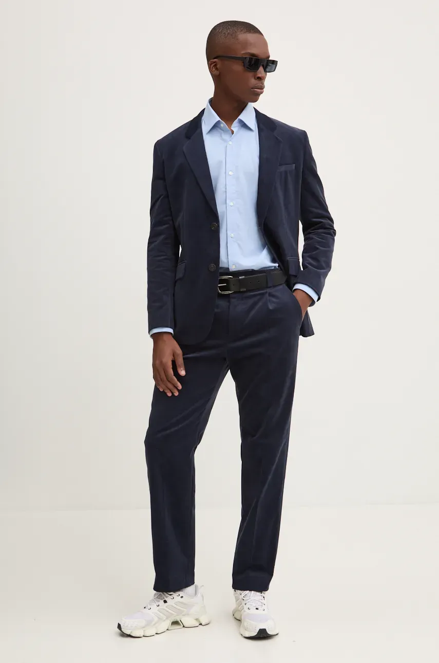 Брюки HUGO мужские цвет синий прямые 50528591 Брюки HUGO мужские цвет синий прямые 50528591